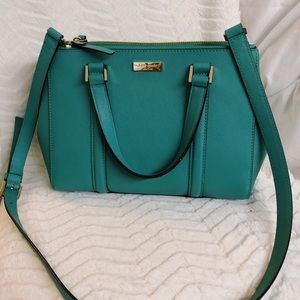 Kate Spade teal large crossbody